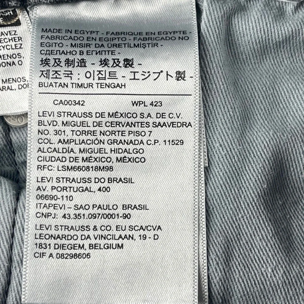 Levis 511 Slim Fit Mens Grey Jeans W34 L32 Stretch Denim Pants Grey Wash‎